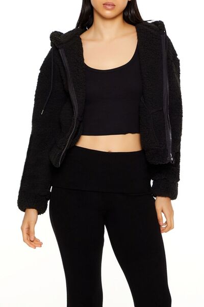 Forever 21 Suni Kürk Kapüşonlu Ceket