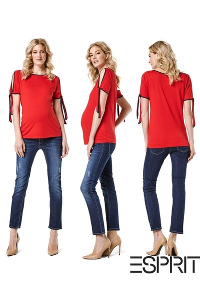 Esprit Maternity blouse with cut-out shoulders
