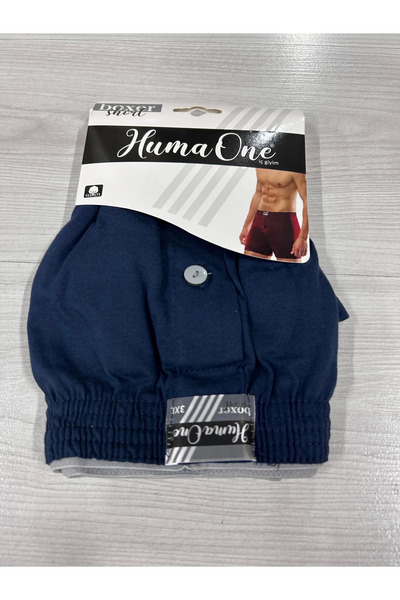 Genel Markalar Huma One Erkek Havlu Bel Düz Boxer Battal Boy 3XL Lacivert Renk