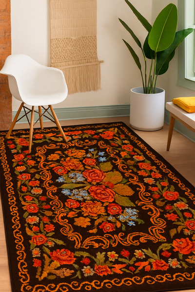 Rugs Modern Halı Διακοσμητικό χαλί με θέμα τον καράμπαγκα MOSSO mosso712