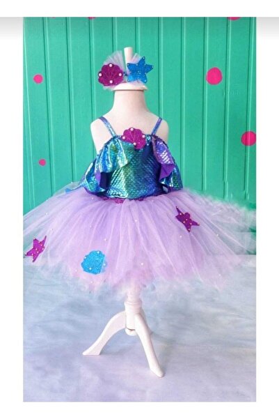 DODOMAR Mermaid Sleeves Flared 5-6 Years Old Buckle Costume