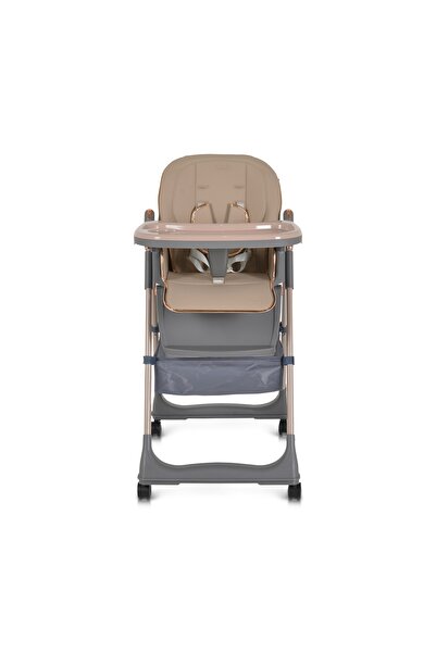 Moni Lindo height-adjustable dining chair, foldable, 2 trays, bib, spoon, fork included