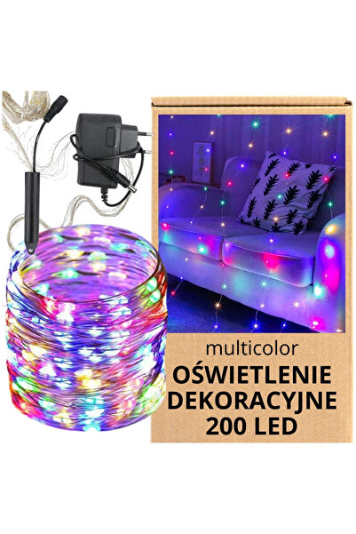 Other Cortină LED multicoloră cu consum redus de energie, în cascadă, cu 200 ...