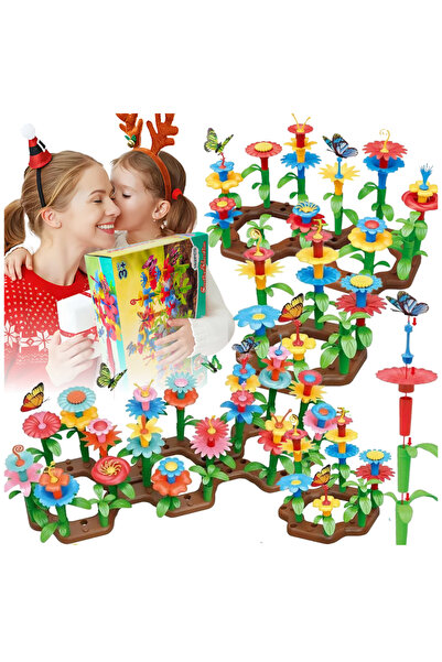 Other Buchet de flori pentru grădină cu blocuri de construcție mari, set crea...