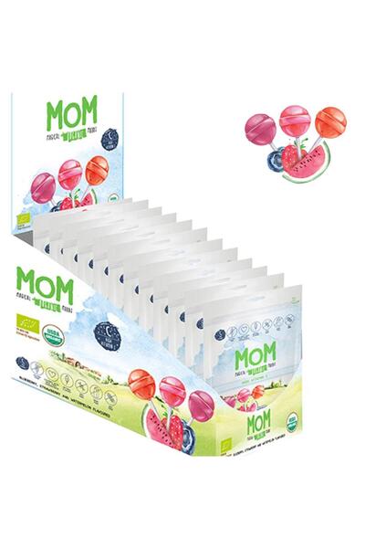 OG natural MOM Meyve Aromalı Organik Lolipop 12'li Paket