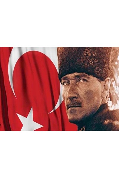Dialands Mozaik Atatürk Ve Bayrak 50x35cm Dialands Elmas Mozaik Tablo