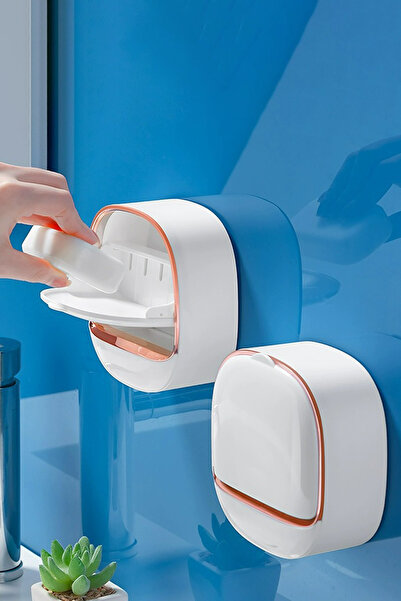 MasterCar Λευκό αυτοκόλλητο μοντέρνο σαπουνάκι με κάλυμμα αυτοκαθαριζόμενο σα...