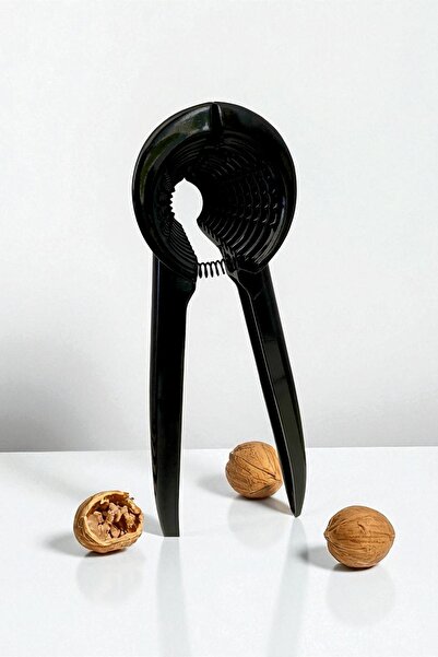 Dore Voir Walnut and Hazelnut Cracker Aluminum Casting-Black 18 cm