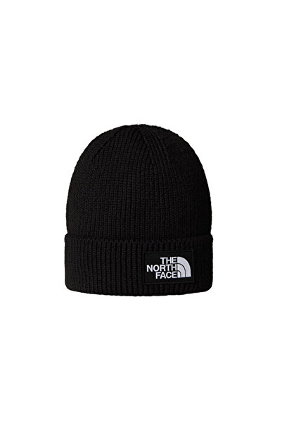 THE NORTH FACE Tnf Logo Box Cuffed Beanie Hat Nf0A8Chejk31 Black