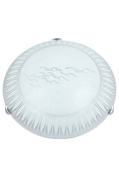 Mutlusan Martı Model Cam Tavan Armatürü 30'luk Çift Duylu