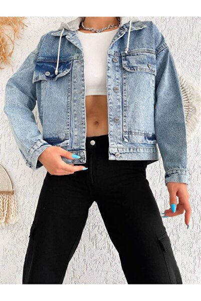 Noa Noa Детальний опис: джинсова куртка з капюшоном