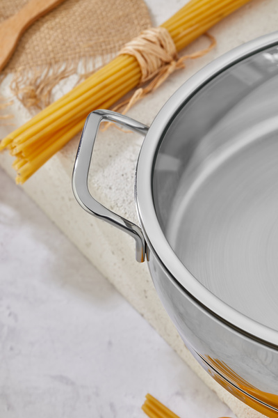 Cooker Stainless Steel 28 cm Flat Pot