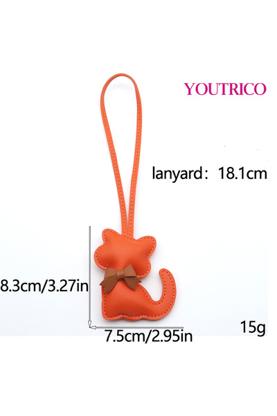 Youtrico Handmade,cat keychain accessories, gifts, bag charms for students, commuter bag accessories.