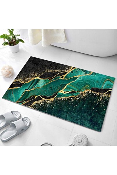 KESNUP Covoraș de baie, design elegant, 60x100 cm, verde