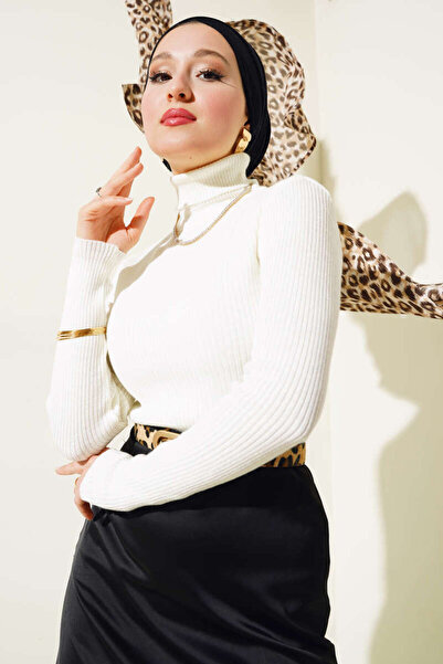 Giyimsel Fisherman Tricot Women's Badi̇ Sweater