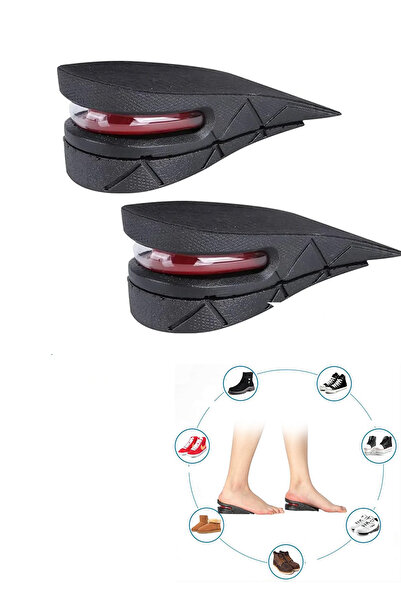 Ganjem Boy Uzatıcı Tabanlık Hava Yastıklı Gizli Boy Uzatıcı Silikon Ped Ortop...