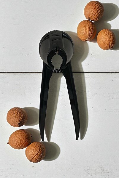 Dore Voir Walnut and Hazelnut Cracker Aluminum Casting-Black 18 cm