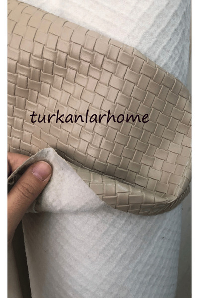 turkanlarhome Έπιπλα από υφασμάτινη επένδυση από συνθετικό δέρμα με τετράγωνο σχέδιο, ιδανικά για έπιπλα, καρέκλες, καναπέδες και ταπετσαρίες αυτοκινήτων (μπεζ)