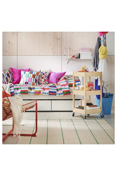 IKEA KLIBBKORSÖRT Duvet cover and 2 pillowcases, multicolour, 240 x 220/50 x 80 cm