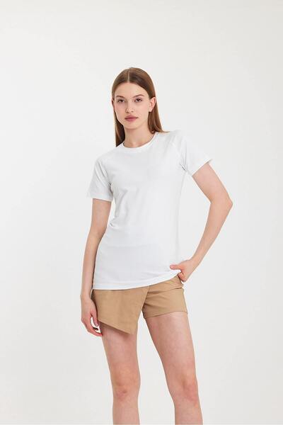 HA Marine Women's Basic T-Shirt White