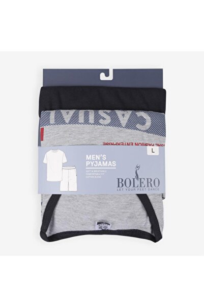 Bolero Men's Short Sleeve Shorts Pajama Set