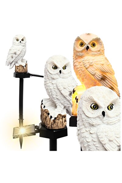 Other Lampă solară de grădină cu LED, bufniță, impermeabilă, senzor de declan...