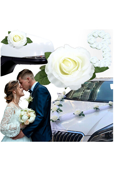 Other Decorațiuni mașină nuntă, flori nuntă, decorațiuni mașină nuntă, tul