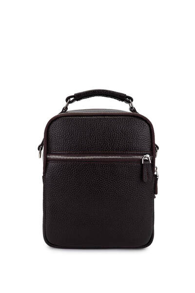 Tamer Tanca Men's Genuine Leather Brown Handbag