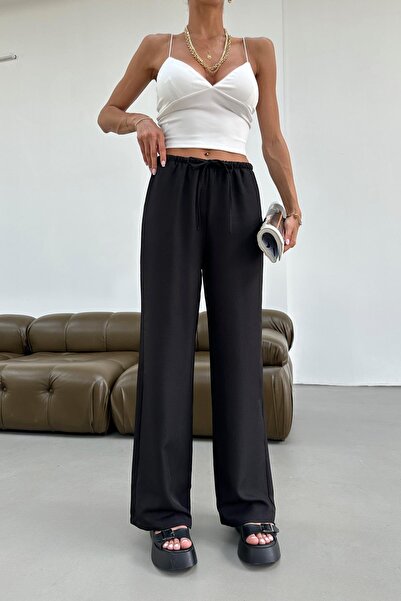 mylove بنطلون فلود برباط أسود