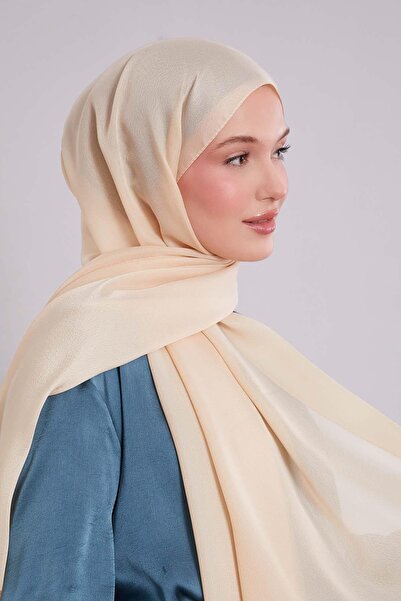 Levidor Cream Plain Premium Evening Dress Shawl