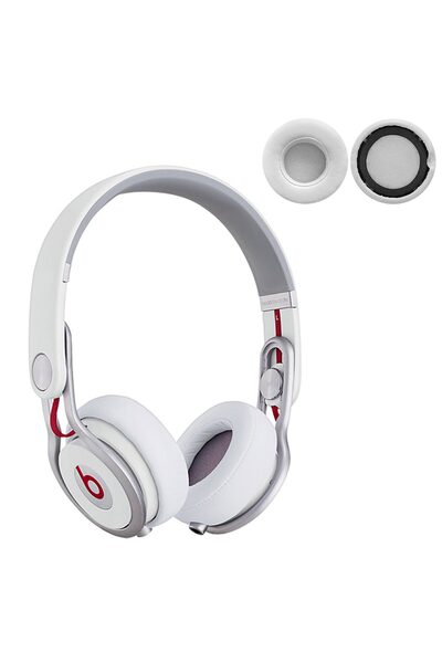 PadForce Set of 2 sponges for Beats Mixr headphones, On-Ear - White, Leather