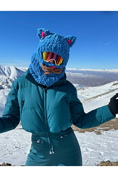 AidaAstrid Kar Maskesi Şapka Puffy Bere Kayak&snowboard Balaclava