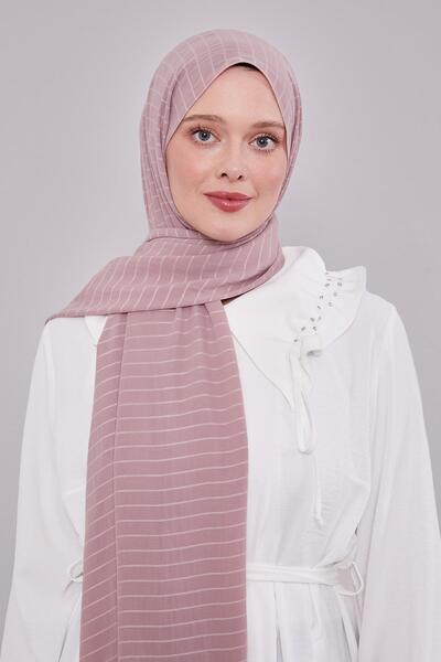 Levidor Σάλι Cazz με ρίγες τριαντάφυλλου