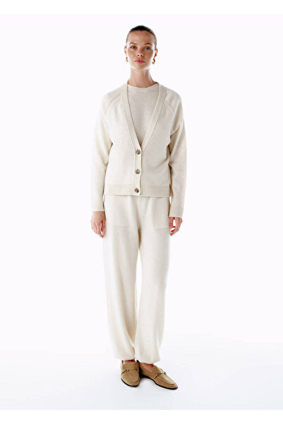 Knitss Cashmere Knitwear Cardigan Ecru