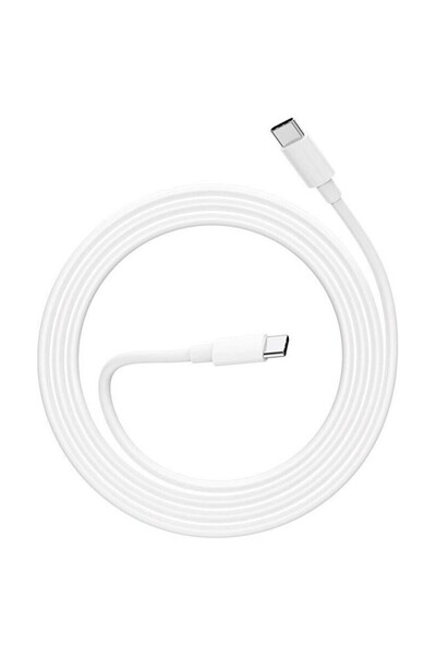 Flippy Type-C to Type-C Data Cable, Universal, iOS & Android, 65W PD, 1.5m, White