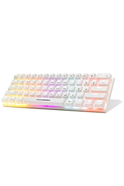 TEKMAKG RGB Mekanik Oyuncu Klavyesi - 61 Tuş, Red Switch, Anti-Ghosting, Beyaz