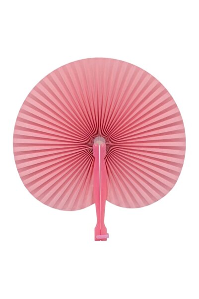 SHOPIENS Pink paper fan with Shopiens® closure, handmade, 15.5 cm