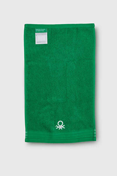 Benetton Home 3 Pieces Bath Towel Hand Face Body Green 100% Cotton 50X90 cm Hand Towel