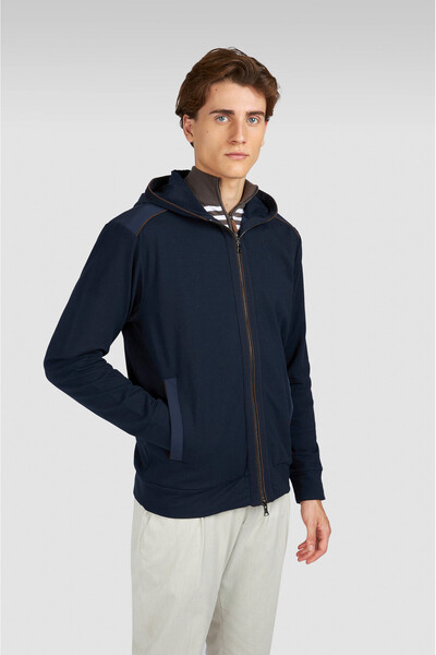 PAUL&SHARK Cotton Lyocell Zipped Sweatshirt