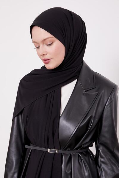 Levidor Black Plain Sandy Shawl