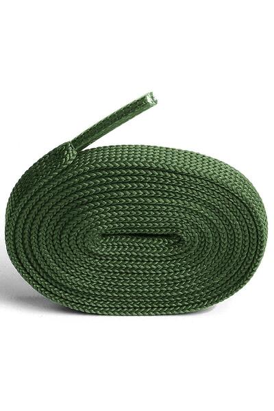 hapshoe Khaki Green 1 cm Thick 1 Pair Flat Sports Shoelaces