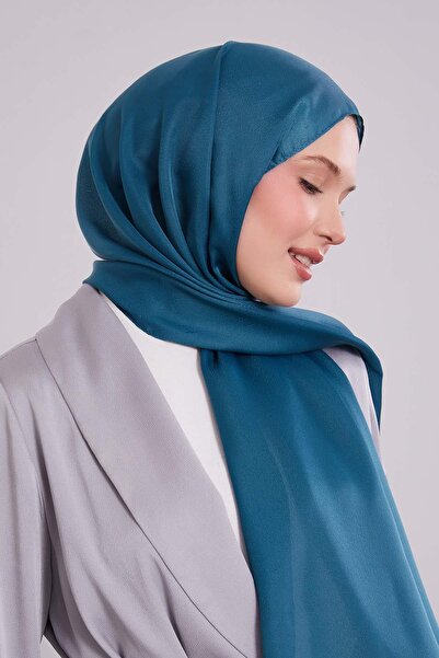 Levidor Petrol Blue Plain Premium Evening Dress Shawl