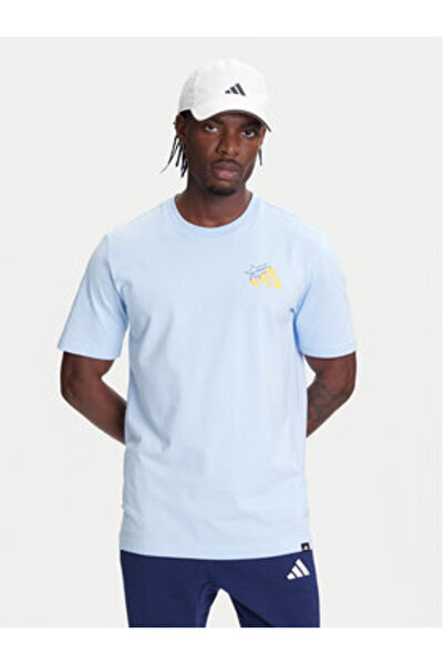 adidas Men's T-Shirt Multicolor SPORTSWEAR-JM6460 GLOBLU