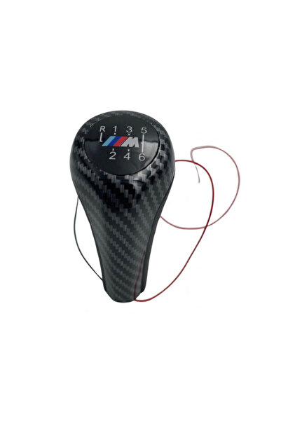 MOTOR10 Gear lever (knob) BMW M Performance for E Series, LED lighting, carbon inserts, 6 speeds