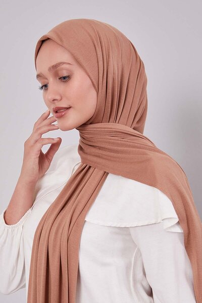 Levidor Milky Brown Modal Combed Cotton Shawl