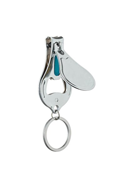 SHOPIENS Metallic Keychain 3in1 with Nail Clipper and Bottle Opener, Compact and Practical