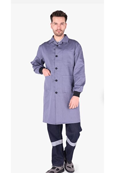 Apaydın İş Güvenlik Work Clothes Gray Men's Apron/ Workshop Apron / Vocational High School