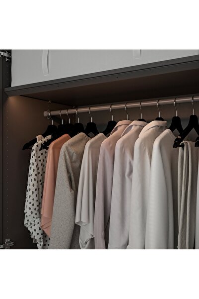 IKEA ÖVERSIDAN LED Wardrobe Lighting Strip with Sensor, Dimmable Dark Grey, 96 cm