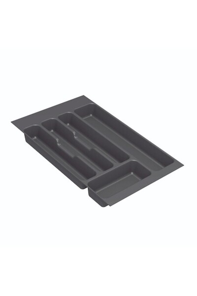 SHOPIENS ® Cutlery Tray, Plastic, 46.2 x 30.7 x 4.5 cm, Gray