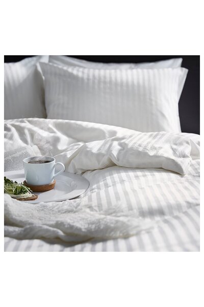 IKEA NATTJASMIN Duvet cover and pillowcase, white, 150 x 200/50 x 80 cm